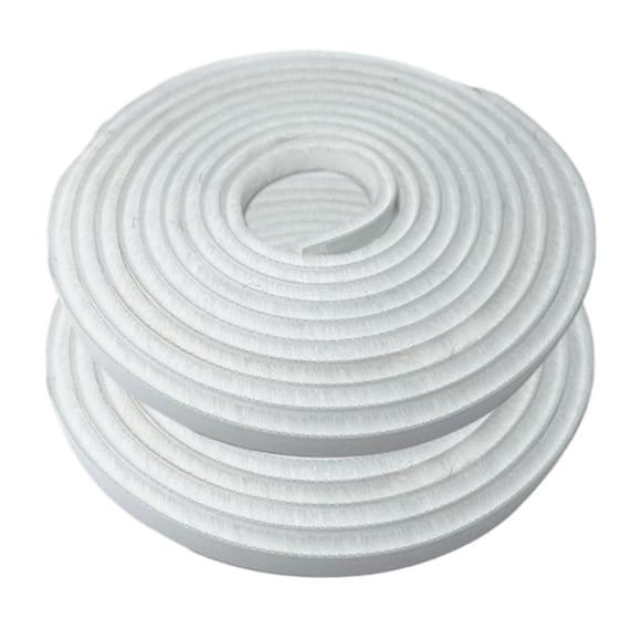 Elodie 2 Pieces Door Weather Stripping Brush Seal Weatherstripping for Windows Door White