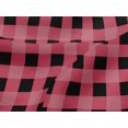 thumbnail image 4 of oneOone Viscose Jersey Fabric Gingham Check Printed Fabric 1 Yard 60 Inch Wide, 4 of 5
