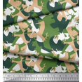 thumbnail image 2 of Soimoi Rayon Crepe Fabric Animals & Texture Printed Craft Fabric by the Yard 46 Inch Wide, 2 of 3