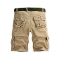 thumbnail image 5 of DPTALR Men's Casual Pure Color Outdoors Pocket Beach Work Trouser Cargo Shorts Pant, 5 of 5
