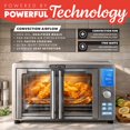thumbnail image 3 of Gourmia Air Fryer French Door Toaster Oven - 6-Slice Capacity, LED Display, 14 Presets, Stainless Steel, 3 of 5