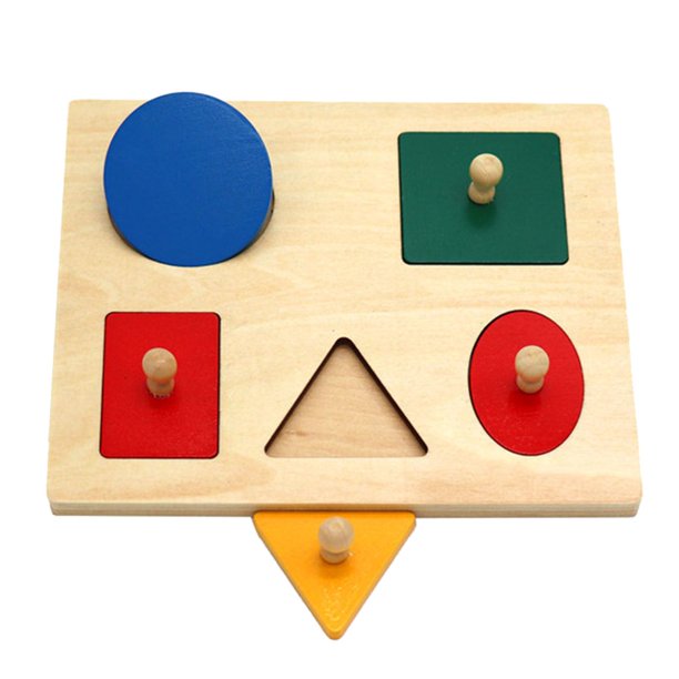 Jouets en bois Montessori de forme géométrique, Puzzle en bois d Jouets en bois Montessori de forme géométrique, Puzzle en bois d