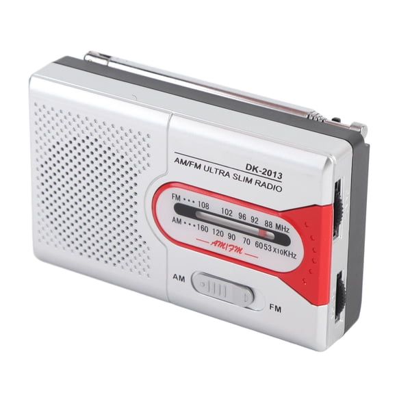 Portable Radio AM , Transistor Radio with Speaker and Headphone Jack, Battery Operated Emergency Radio, for Indoor, Outdoor