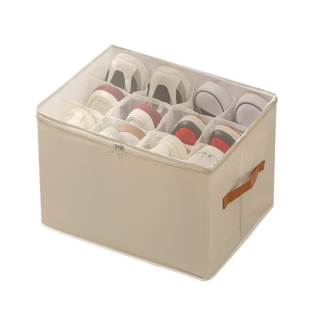 Rangement pour Textiles de Maison - Catégorie de Produit Organisateur de Chaussures Pliable Conçu avec des Compartiments en Tissu Lavable et Durable Solution de Rangement pour la Maison pour l'Organisation des Chaussures