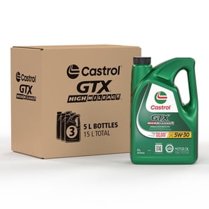 Castrol GTX High Mileage 5W30 5L Case Pack -3X5L Jugs