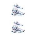 thumbnail image 3 of QualitChoice Chaussures de Basketball pour Homme Respirantes à Amorti Espadrilles Couple Professionnelles Extérieur Résistantes à l'Usure Sport Gym Course Blanc Bleu 41 2 Pcs, 3 of 6