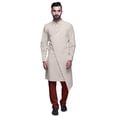 thumbnail image 1 of Atasi Designer Kurta Pajama For Men Printed Angrakha Kurta Set Summer Clothing, 1 of 3