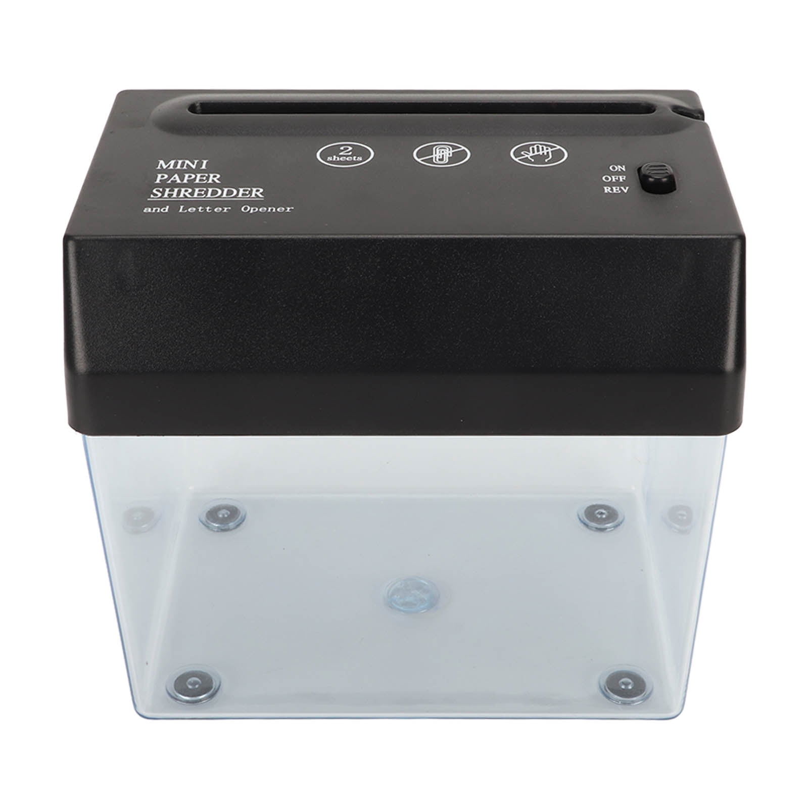 Paper Shredder, Large Capacity Envelope Opening Electric Paper Shredder Battery Powered ABS  for School