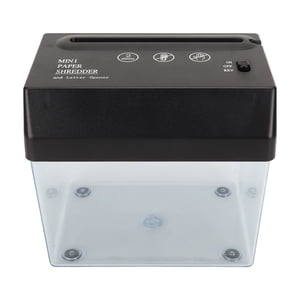 Déchiqueteuse de papier, enveloppe de grande capacité Ouverture de la batterie de déchiqueteuses électriques de papier ABS pour l ' école