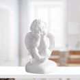 thumbnail image 3 of Maytalsory Resin White Angel Statue Elegant Desktop Decor Collection Window Props for Christmas holding face 1Set, 3 of 6