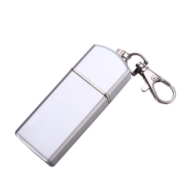 Cendrier Portable Cendrier à Cigarette pour Usage Extérieur Porte-Cendres Poche Plateau à Cendres de Fumée avec Couvercle Porte-Clés pour Voyage en Plein Air (Argent)