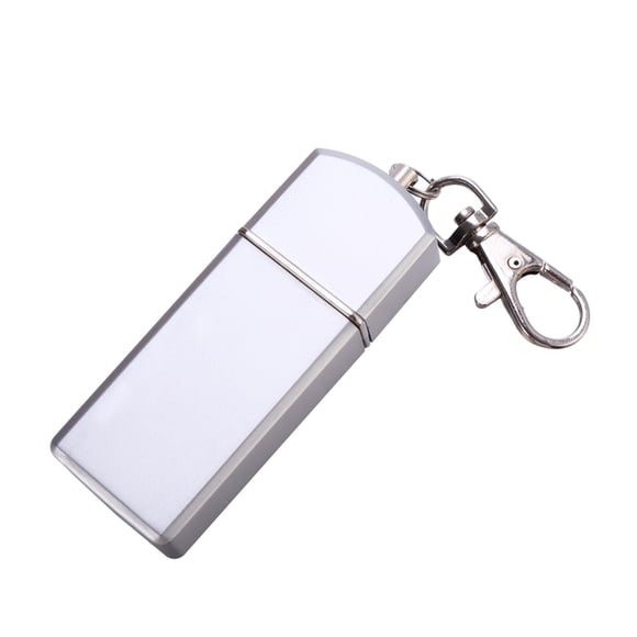 Portable Ashtray Cigarette Ashtray for Outdoor Use Ash Holder Pocket Smoking Ash Tray with Lid Key Chain for Outdoor Travelling (Silver)