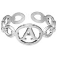 thumbnail image 1 of TIMIFIS Silver Rings Titanium Steel Plated 26 Letter English Opening Finger Hollow Valentine'S Day Gift, 1 of 1