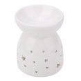 thumbnail image 1 of VIFERR Brûleur Huile Essentielle, Lampe de Nuit Parfumée en Céramique Porte Bougie Aromathérapie Chauffe Cire Bureau Chambre Décoration Pendaison de Pendaison de Crémaillère(Étoiles), 1 of 9