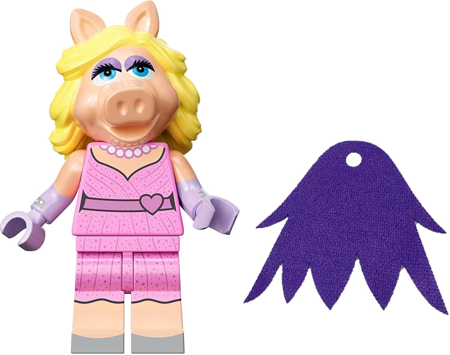 LEGO Minifigure Muppets Series: Miss Piggy Minifig with Additional Purple Cape (71033)