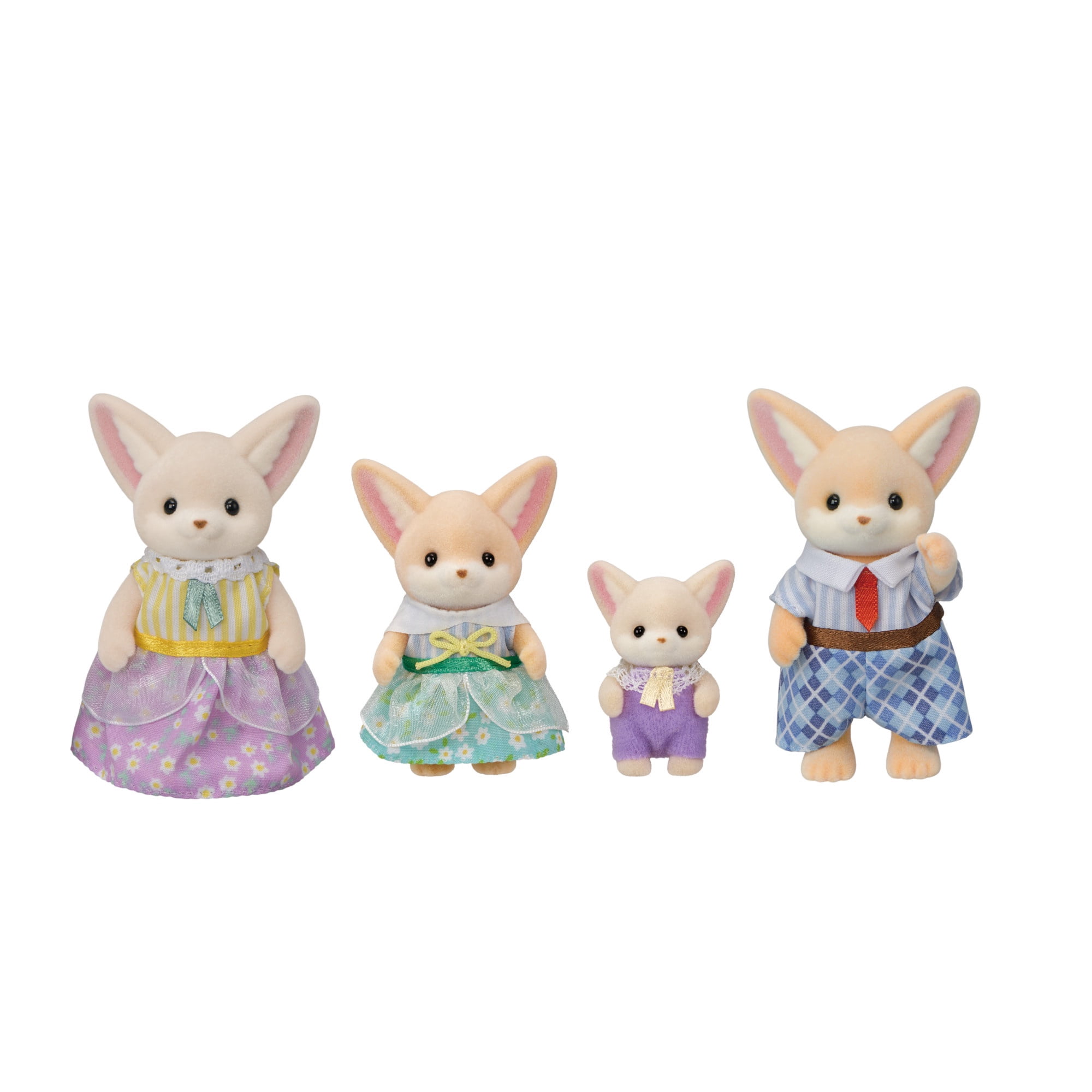 Calico Critters Fennec Fox Family, Set of 4 Collectible Doll Figures