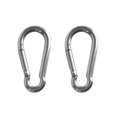thumbnail image 2 of 2pcs / 10pcs Mousqueton Clip Crochet pour Mousqueton Camping Randonnée M4x40mm, 2 of 9