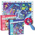thumbnail image 2 of mideer Detective Jigsaw Puzzle with Fun Toy Magnifying Glass 42 Pieces - Detective in Space, 2 of 5