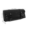 thumbnail image 2 of WEUVEB Motorcycle Bag PU Saddlebag Organizer Fork Roll Side Storage Accessory Black, 2 of 5