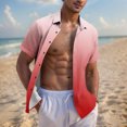 thumbnail image 2 of Pisexur T Shirts for Man , Chemise Décontractée Mode Homme Col Rabattu Imprimé Manches Courtes Bouton Rouge Melon D\'eau, TG Chemises de Golf Hommes & Chemises Hommes, 2 of 7