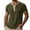 Green-short sleeve, variant on YFNNUP Mens Tshirts Henley Short Sleeve Shirts Stretch Basic Top Casual Lightweight Button Up Tops White L