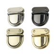 thumbnail image 3 of stanreset 38MM Buckle Sturdy Metal Small Portable Buckles Tool Wear Resistance Turn Lock Bag Purse Decoration Closure Silver White, 3 of 8