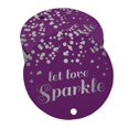 thumbnail image 1 of Inkdotpot Silver Foil Paper Hang Tags Let Love Sparkle Wedding Favor Tags 100 Pieces, 1 of 1