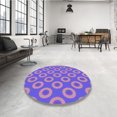 thumbnail image 4 of Ahgly Tapis Rectangulaire Lavable en Machine Orchidée Violet, 6 Pieds x 9 Pieds, 4 of 7