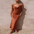 thumbnail image 2 of Women‘s Long Bodycon Dress with Spaghetti Straps, 2 of 8