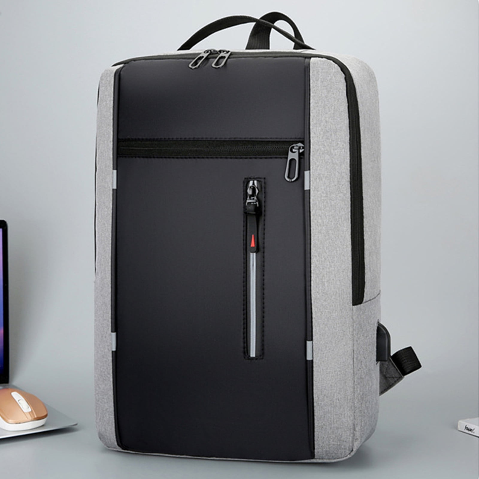 Cagogo Laptop Backpack, Business Slim Laptop Bag with USB Charging Port for Men Women, Water Resistant 16 Inch Computer Backpack, Durable Travel Backpack for College Study Work Office Commute