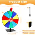 thumbnail image 2 of LNGOOR Roue de Prix Bricolage Roue Rotative Interactive avec Gomme de Tableau et Stylo Roulette de Table Effaçable pour Maison Salon Professionnel Carnaval Fête, 2 of 10