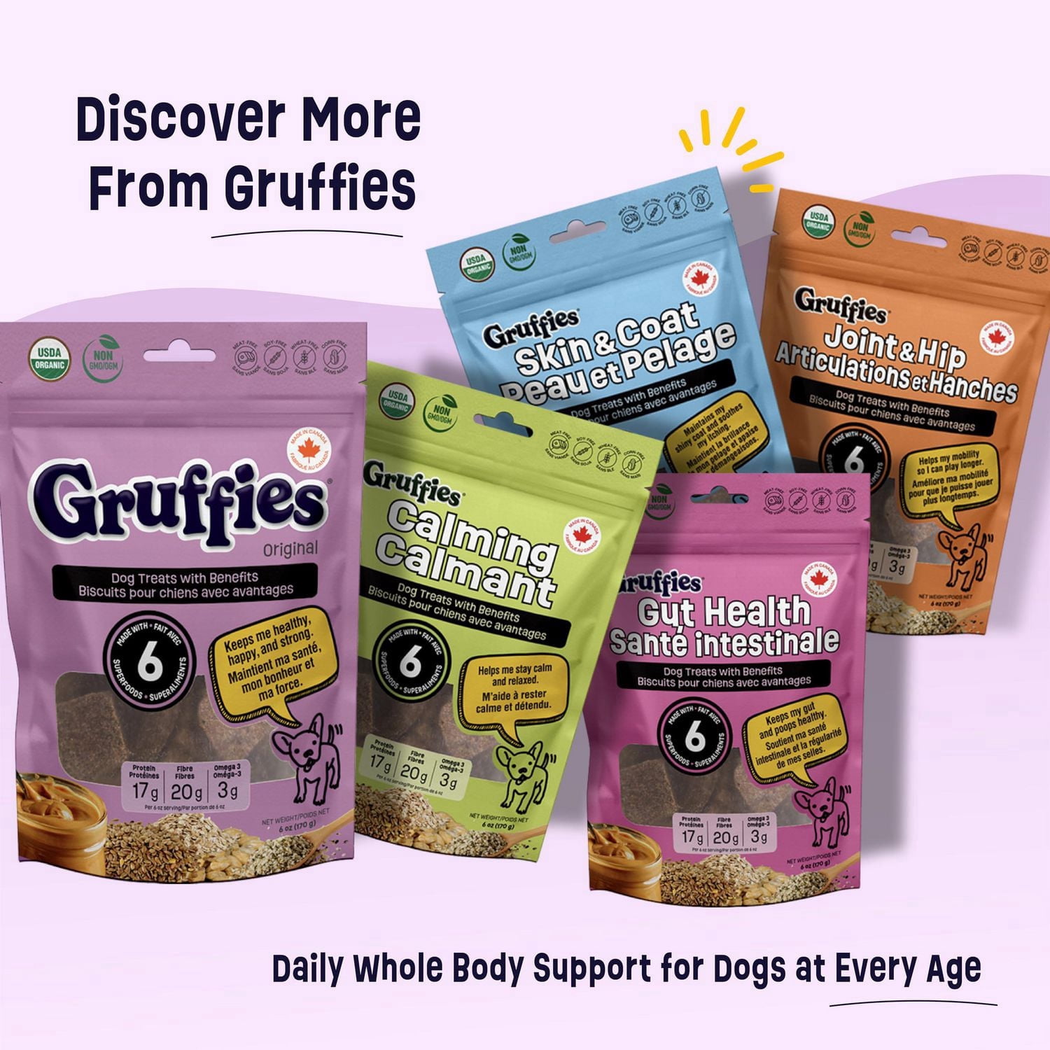 Gruffies Original Biscuits pour Chien