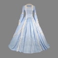 thumbnail image 4 of UPPADA Robes d'Invitée de Mariage pour Femmes Hiver Robe à Manches Longues Grande Taille Robe Évasée Robe Maxi de Cocktail pour Femmes Robes de Soirée Ajustées Robe d'Été Violette pour Femmes, 4 of 5