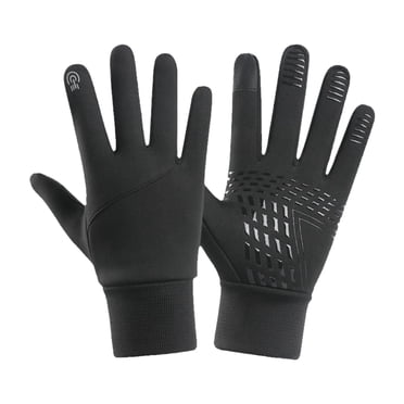 GUOOL Winter Touchscreen Gloves Cold Weather Gloves Anti Slip Snowboard Gloves Cycling Black XL