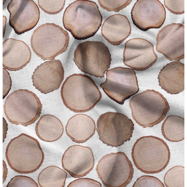 Soimoi Georgette Viscose Fabric Shells Ocean Printed Craft Fabric by the Yard 42 Inch Wide