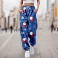 thumbnail image 2 of LUOGENLI Pantalon Décontracté pour Femme Pantalon Décontracté à Imprimé de Dessins Animés pour Dame Pantalon Décontracté pour Femme 44X32 Pantalon Décontracté pour Femmes Bleu Bleu Foncé TTG, 2 of 4