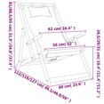 thumbnail image 4 of vidaXL Folding Beach Chairs 2 pcs Multicolour Fabric, 4 of 5