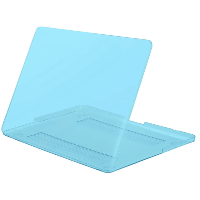 Exian Coque Rigide en Plastique pour MacBook Pro 15.4 Pouces Bleu et Silicone