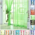 thumbnail image 1 of TIMIFIS Home Decor 2 PCS Pure Color Tulle Door Window Curtain Drape Panel Sheer Scarf Valances WH Decor - Fall, 1 of 1