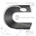 thumbnail image 4 of Maytalsory For U Shape Aluminum Alloy Stand Charger Holder Watch Charging Station black, 4 of 6