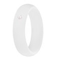 thumbnail image 4 of Silicone Rings Simple Crystal Rubber Ring Wedding Ring Band for Women Men, 4 of 10