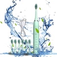 thumbnail image 2 of Renjiang Sonic Electric Toothbrush for Adult&Kid, 6 Brush Heads, 5 Modes,Waterproof, 2 of 7