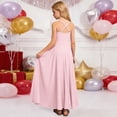 thumbnail image 4 of FYDUU Girls Maxi Dresses Ruffle Hem Ruched Criss-Cross Sleeveless Flower Girl Dress Formal Wedding Party Gown A-Line Flowy Cami Sundress Soft Spring Dresses, 4 of 7