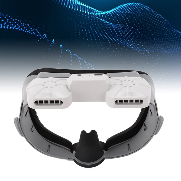 Coussin de Refroidissement pour Visage VR, Bouton Réglable en Cuir Protéiné et Éponge de Remplacement pour Soulager l'Air Chaud