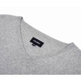 thumbnail image 4 of Krumba Chandail Classique à Enfiler Surdimensionné en Coton à Col en V pour Homme 2TG Gris, 4 of 6