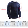 thumbnail image 4 of Chandails de Compression pour Hommes 3 Pcs Élastiques Séchage Rapide Couche de Base Col Rond Manches Longues T-Shirt de Sport, 4 of 7