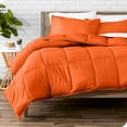 thumbnail image 1 of Bare Home Goose Down Alternative Comforter Set - 2 Piece Set - Twin/Twin XL, Orange, 1 of 7
