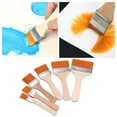 thumbnail image 1 of WIFKLSIIPG 6PCS Flat Paint Brushes Oil Paint Brush Memory Nylon Paint Brushes Set for Cleaning Painting Wall Painting Greasing Gluing Paint Brushes for Canvas Painting with Natural Handle, 1 of 8