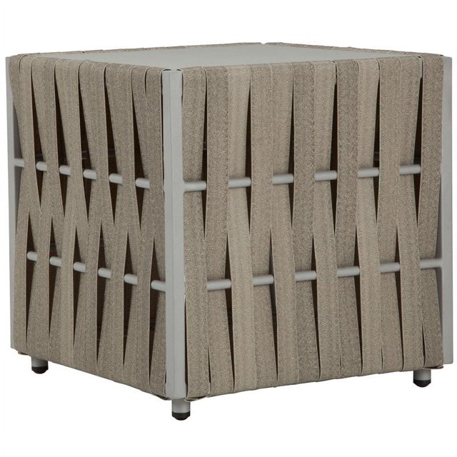 Source Furniture Scorpio Aluminium Cadre Carré Table de Fin de Patio en Gris