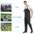 thumbnail image 4 of PVC Anti-slip Fishing Waders Waterproof Hunting Chest Wader with Boot, 4 of 8